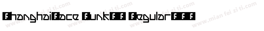 ShanghaiFace PunkGB Regular字体转换